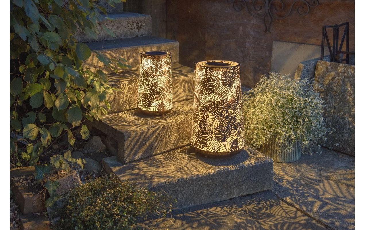 STT Laterne »Solar Antic Jungle 32.5 cm« Solar-Laterne im Jungle-Design aus Metall