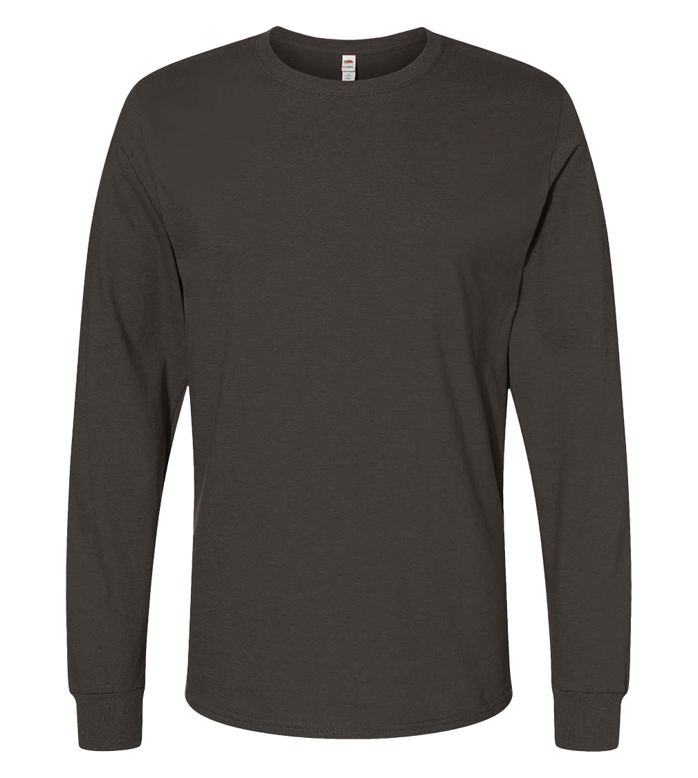 Fruit of the Loom SC201 - T-Shirt Homme Manches Longues Coton