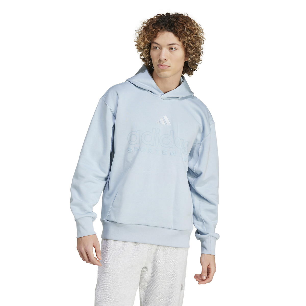 ADIDAS ROUPAS ESPORTIVAS<br>Moletom com capuz e logo tonal