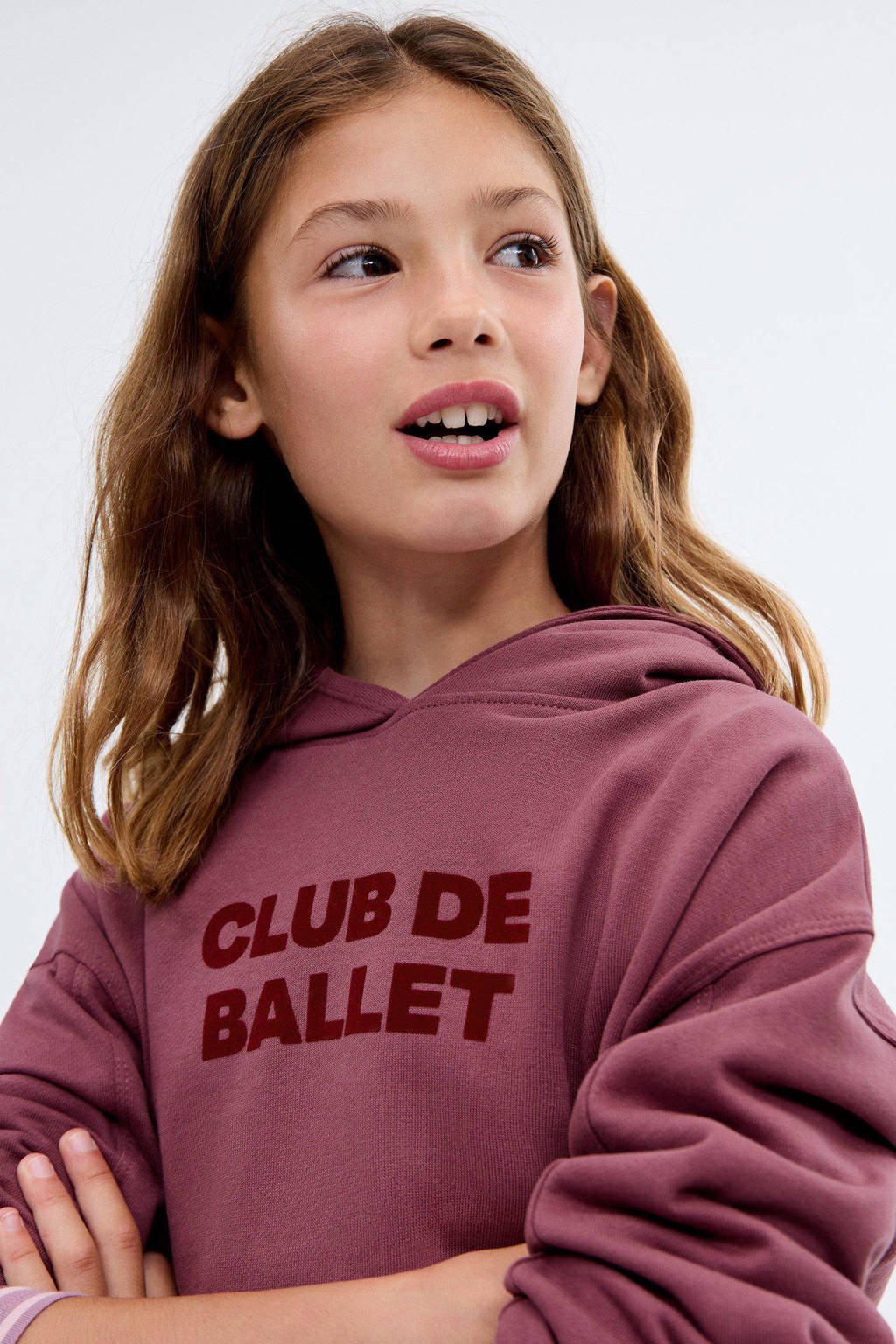 Mango Kids hoodie donkerrood