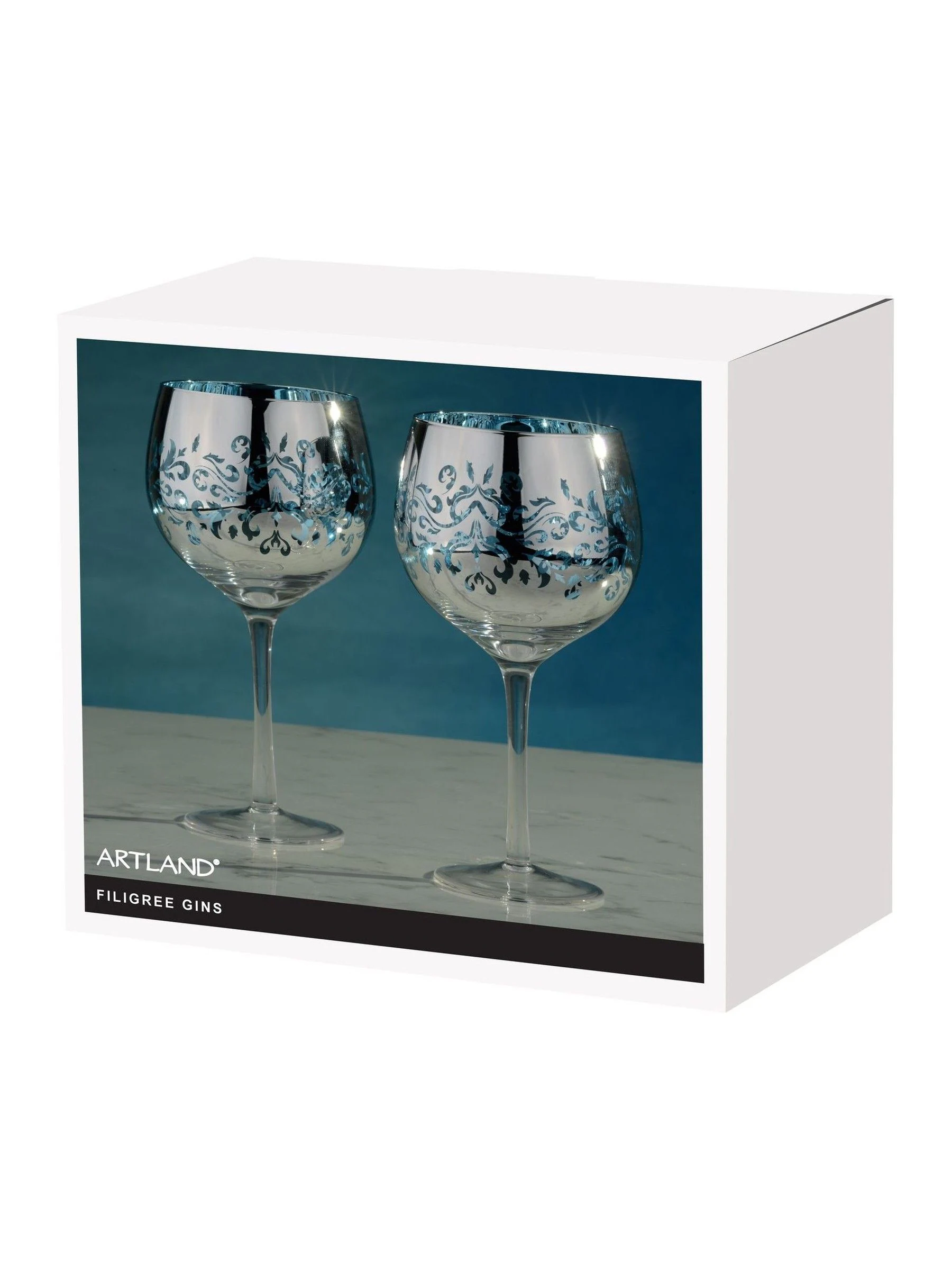 Artland Set of 2 Filigree Gin Glasses