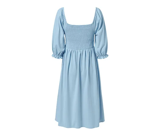 Jerseykleid mit Puffärmeln