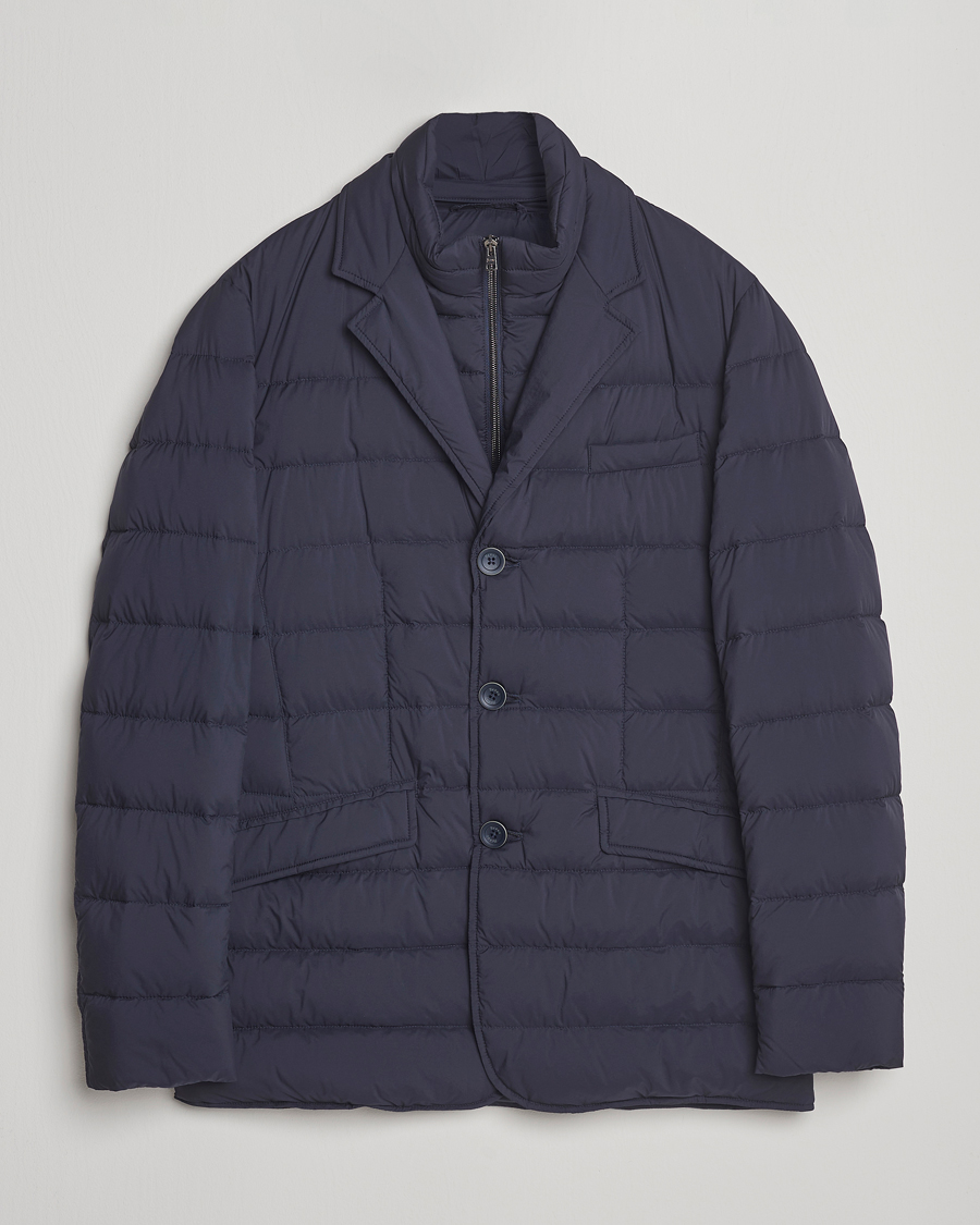 Herno Nylon Down Blazer Navy