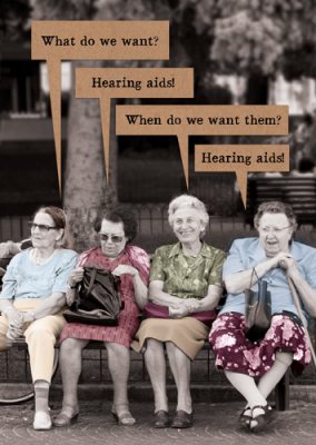 What Do We Want Hearing Aids Card