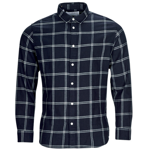 Selected - SLHSLIMOWEN-FLANNEL SHIRT LS NOOS - Marine
