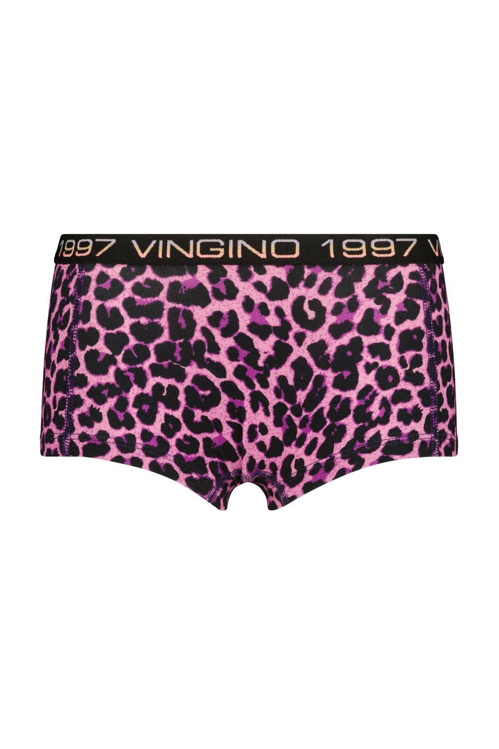 bh top + short Animal roze/zwart