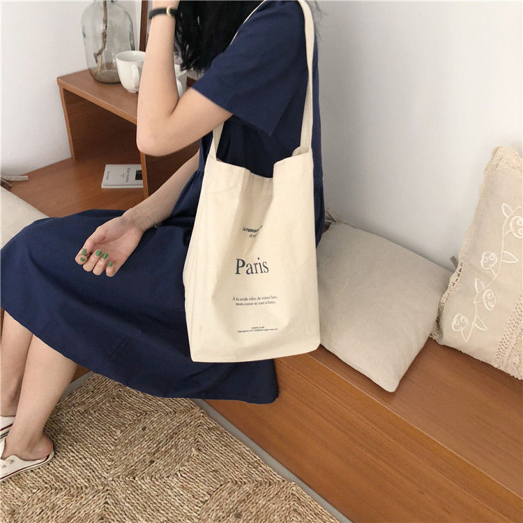 Milha - Canvas draagtas met letters