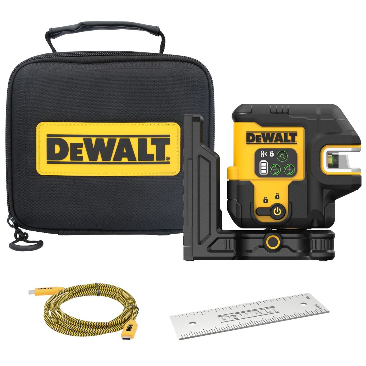 DeWALT DCLE14251GB 5-punt   kruislijnlaser groen USB-C