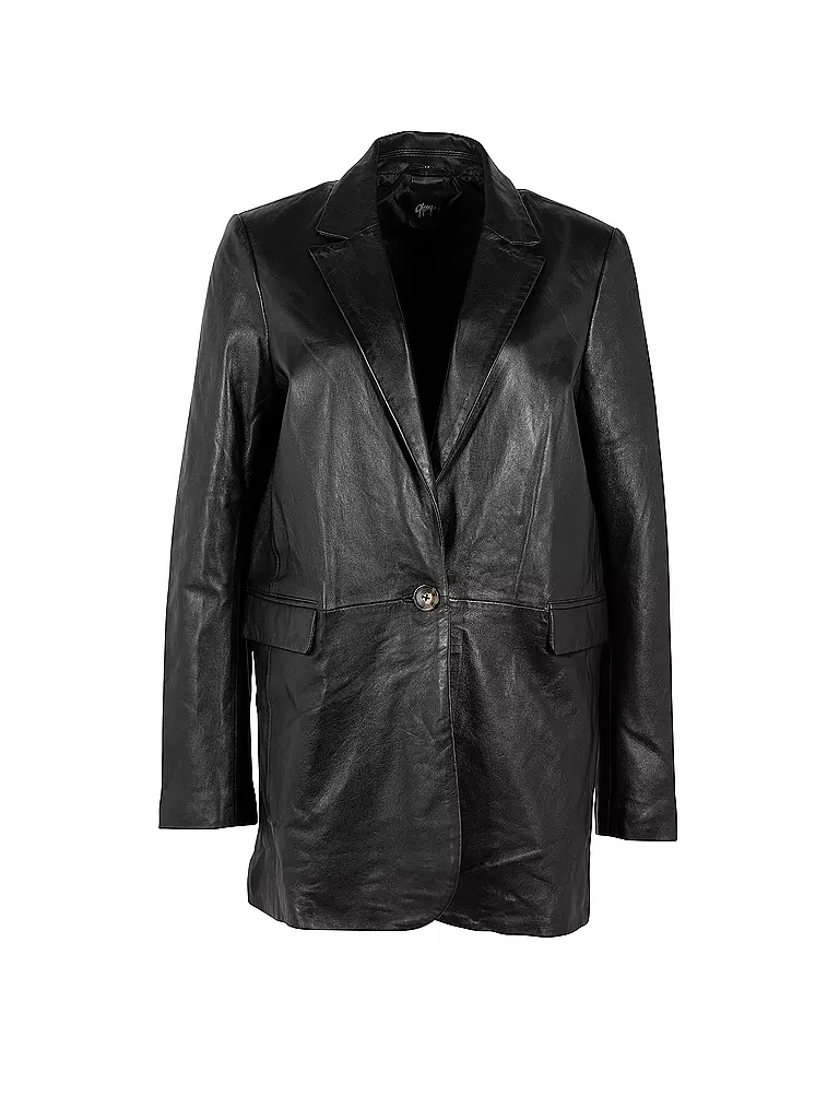 GIPSY BY MAURITIUS Lederblazer Oversized Fit schwarz