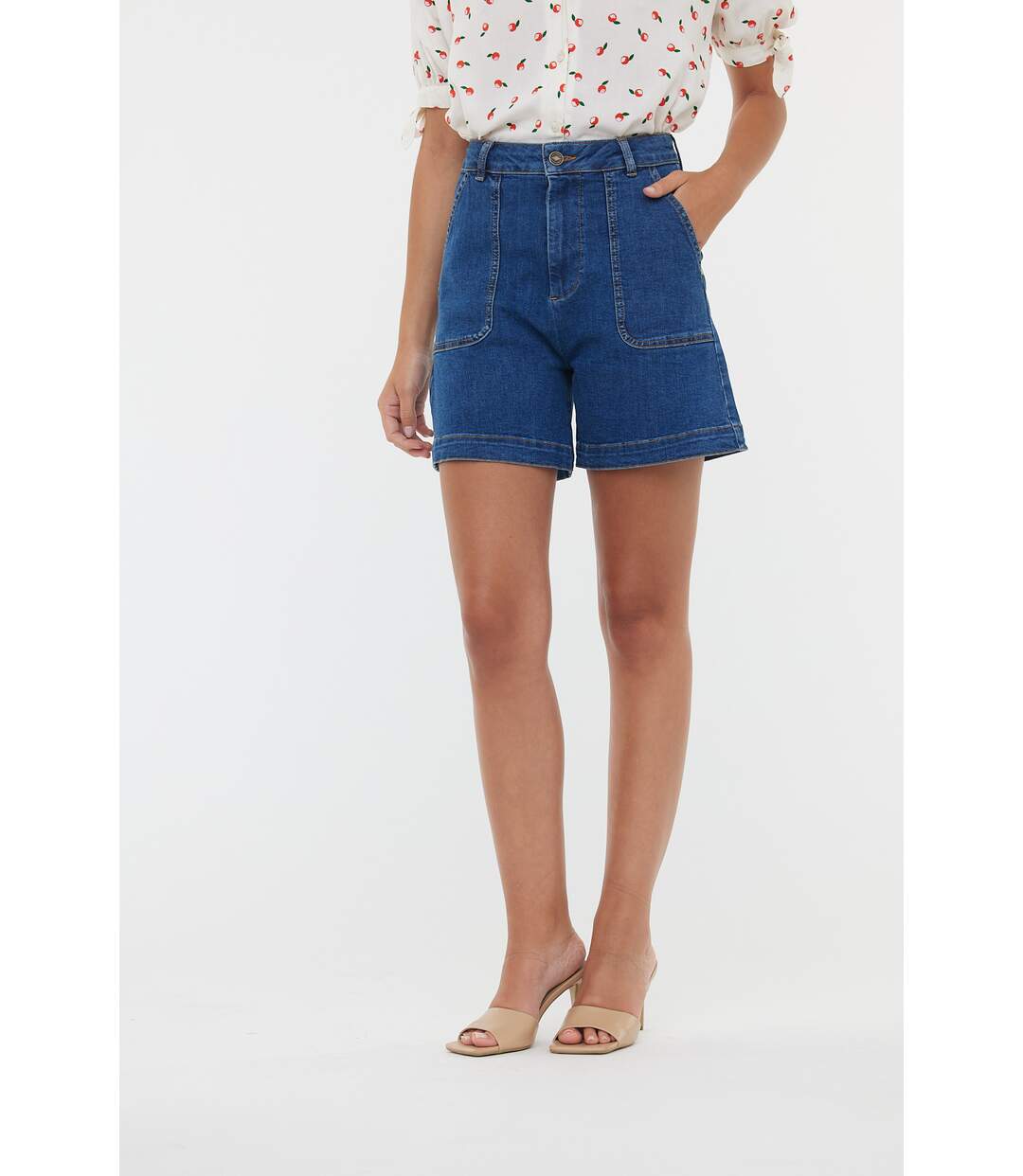 Short coton high flair NOKE
