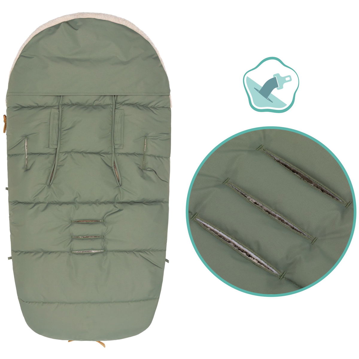 fillikidfillikid   Fusssack Atlas Teddy salbei