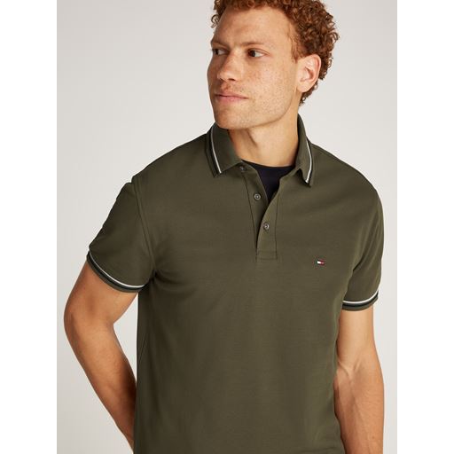 Tommy Hilfiger Tipped Polo, Army Green, L