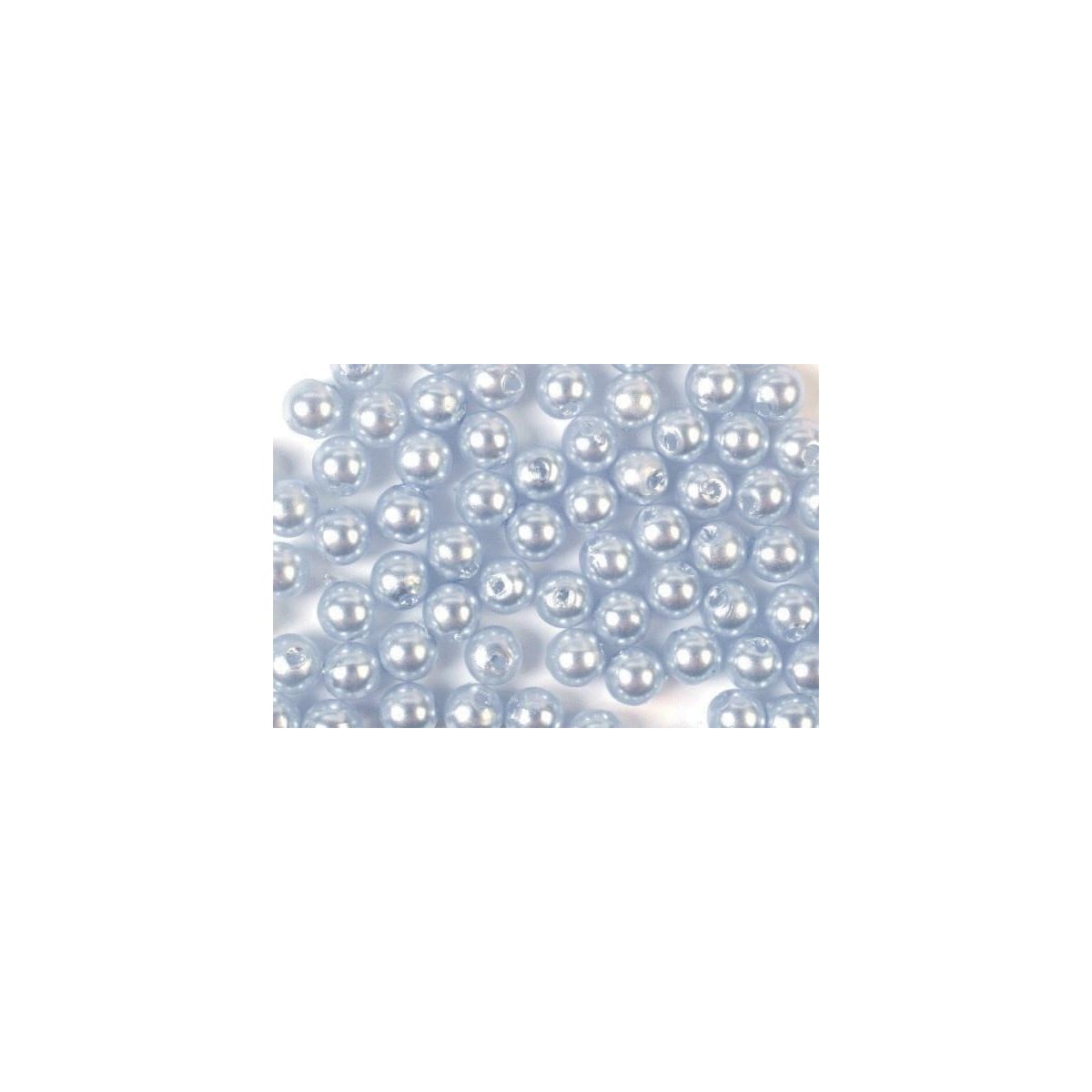 Plastpärlor 5mm 500g, Ljusblå