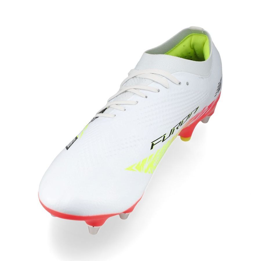 New Balance Furon V8 Pro SG Flash Point - Blanc/Rouge/Argenté
