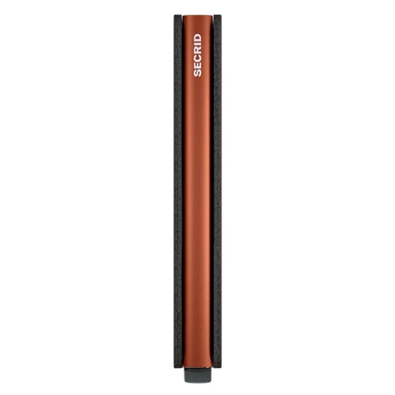 Secrid Slim Wallet Matte Truffel & Orange