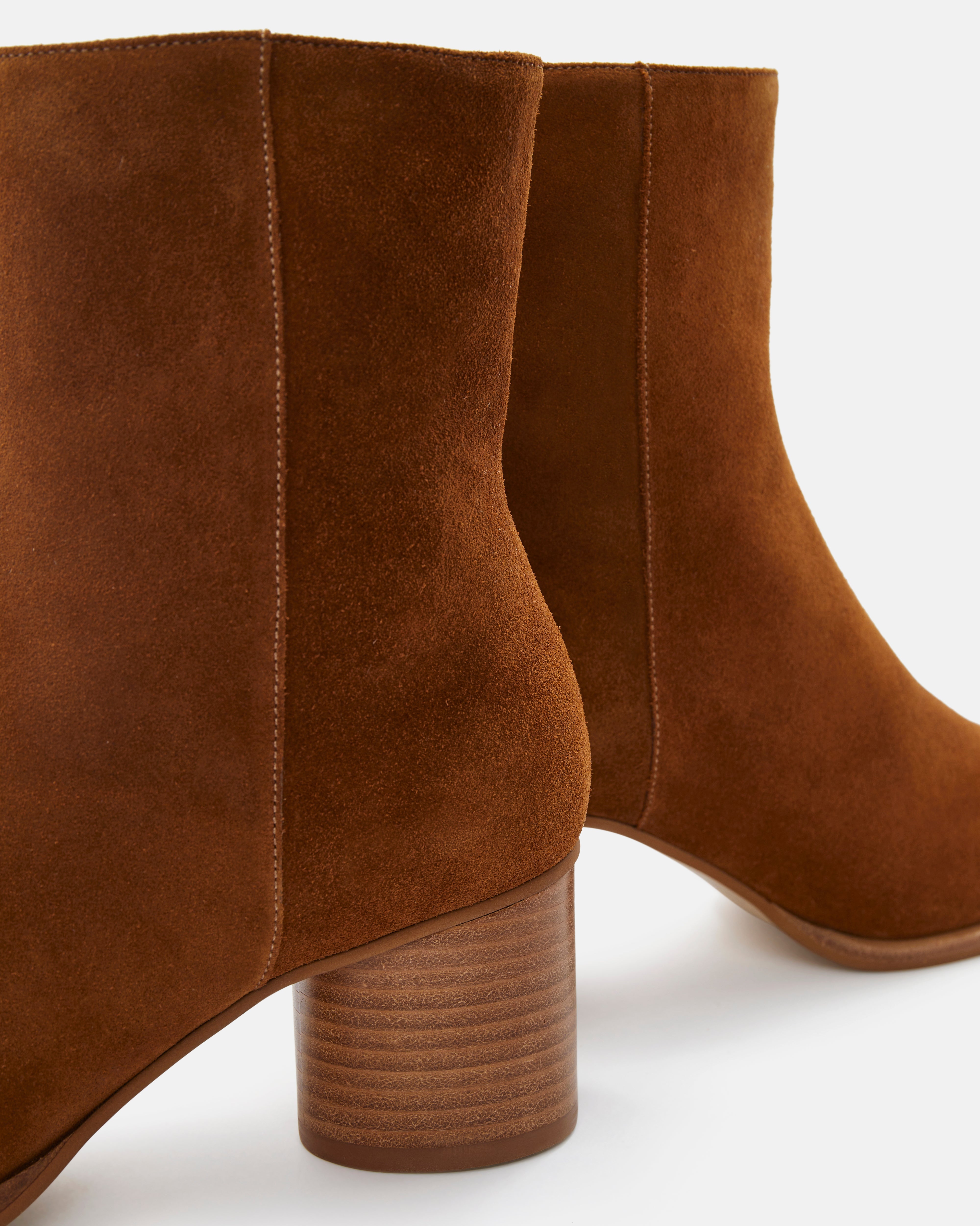 BOTTINES KELIANA/VEL COGNAC