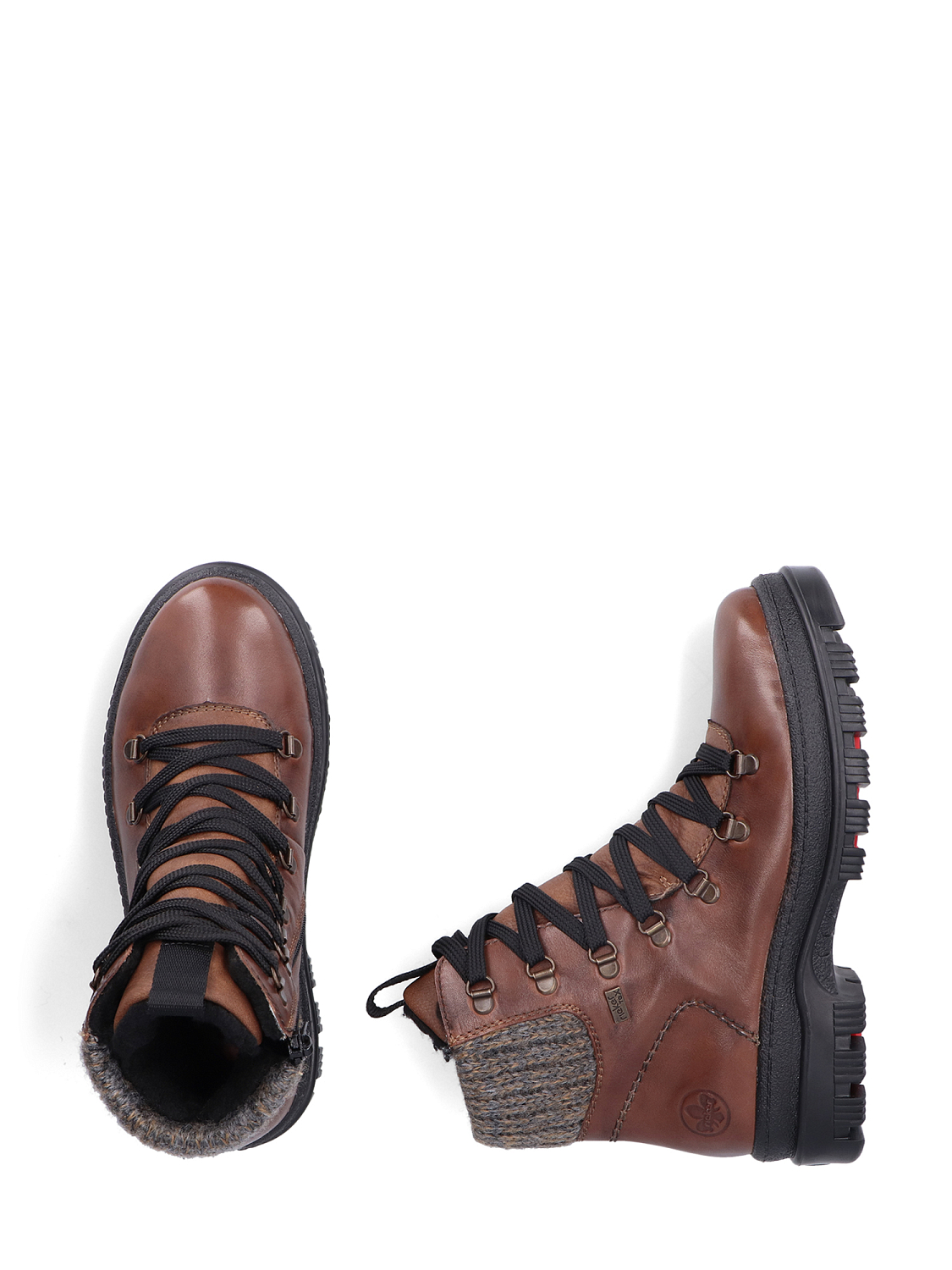 Rieker Leather tex varmfôret med brodder