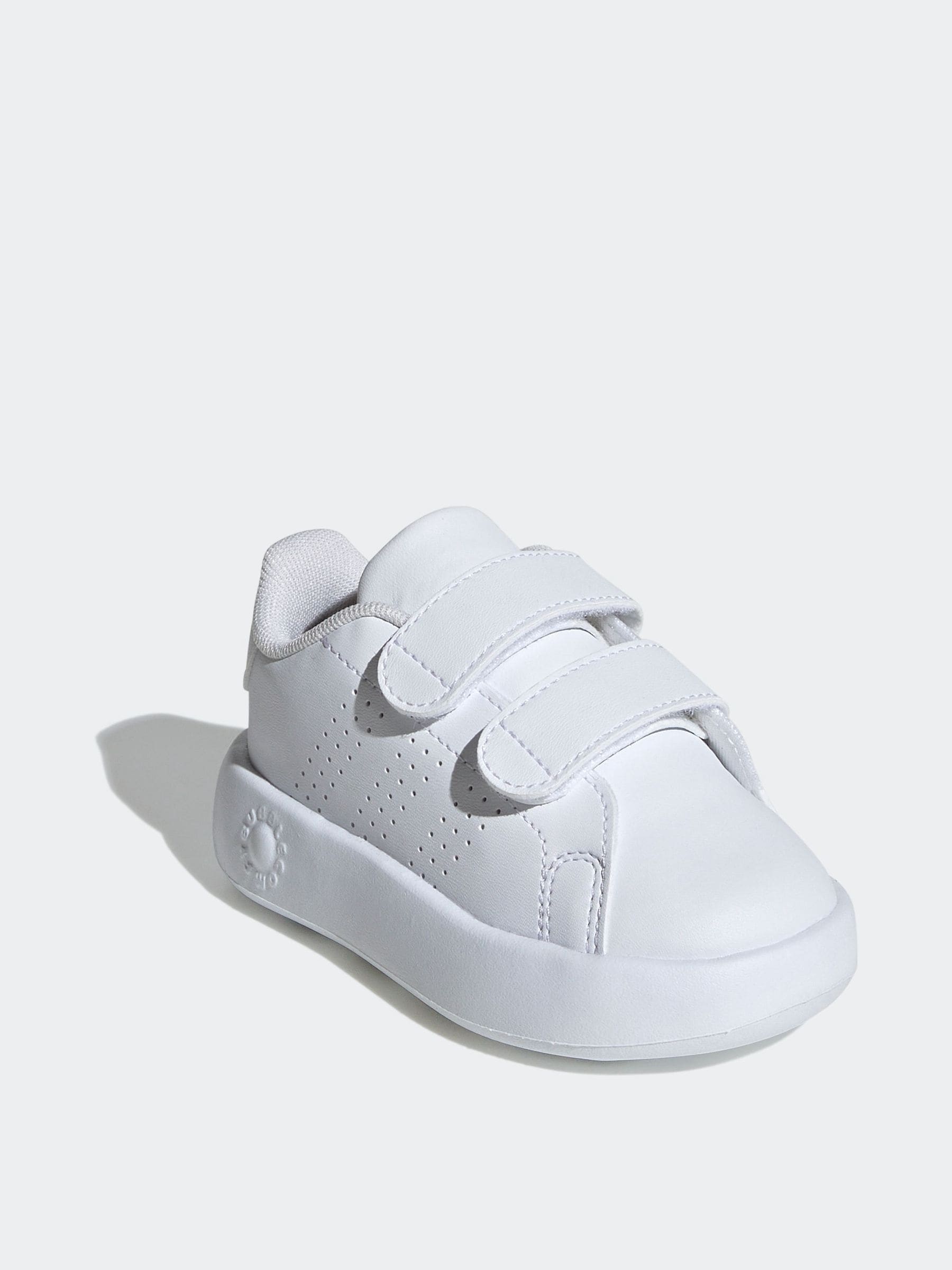 Wit - adidas Advantage Hook and Loop Infant Trainers
