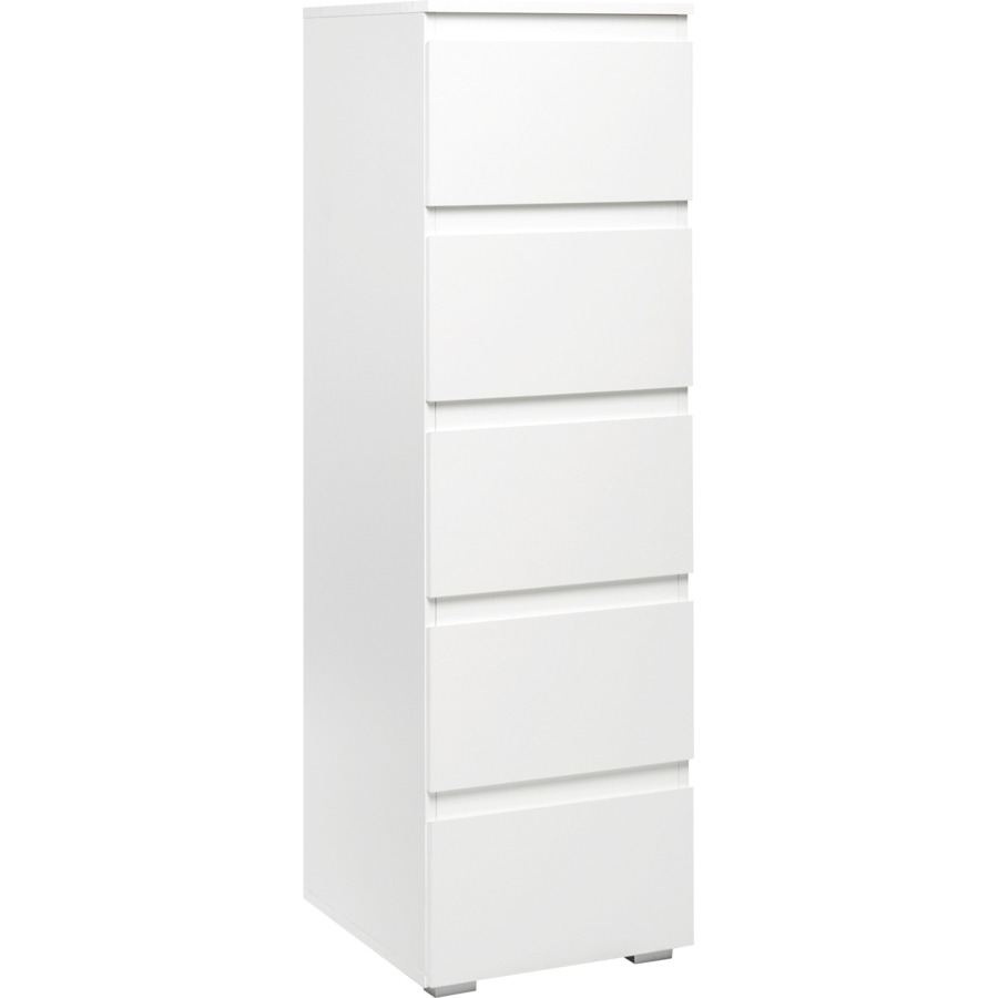 Kommode Trix Dekor weiss matt Sandstein-Optik 88 x 92 x 40 cm