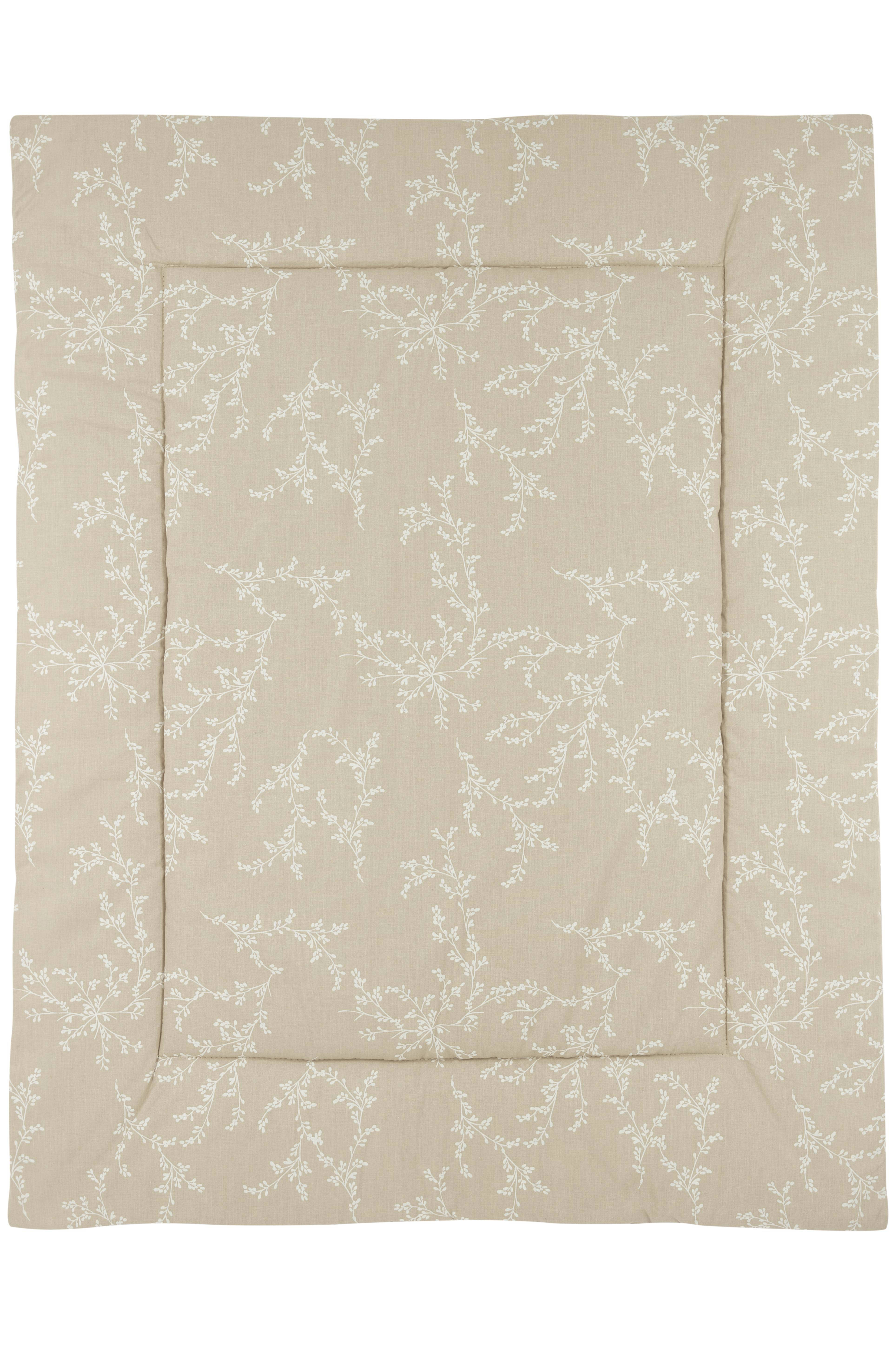 Meyco boxkleed Branches 80x100 cm sand