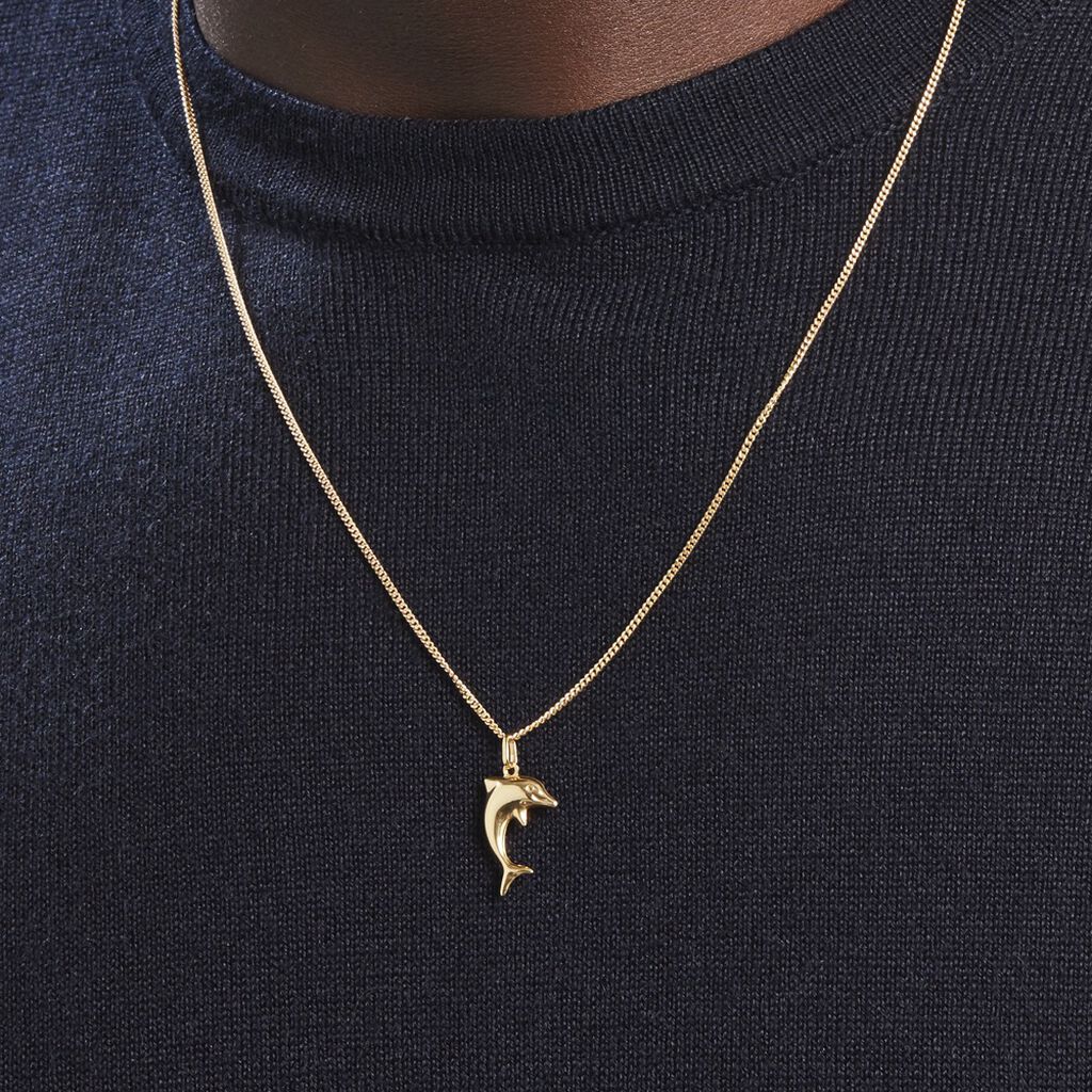 Pendentif Haizia Dauphin Or Jaune
