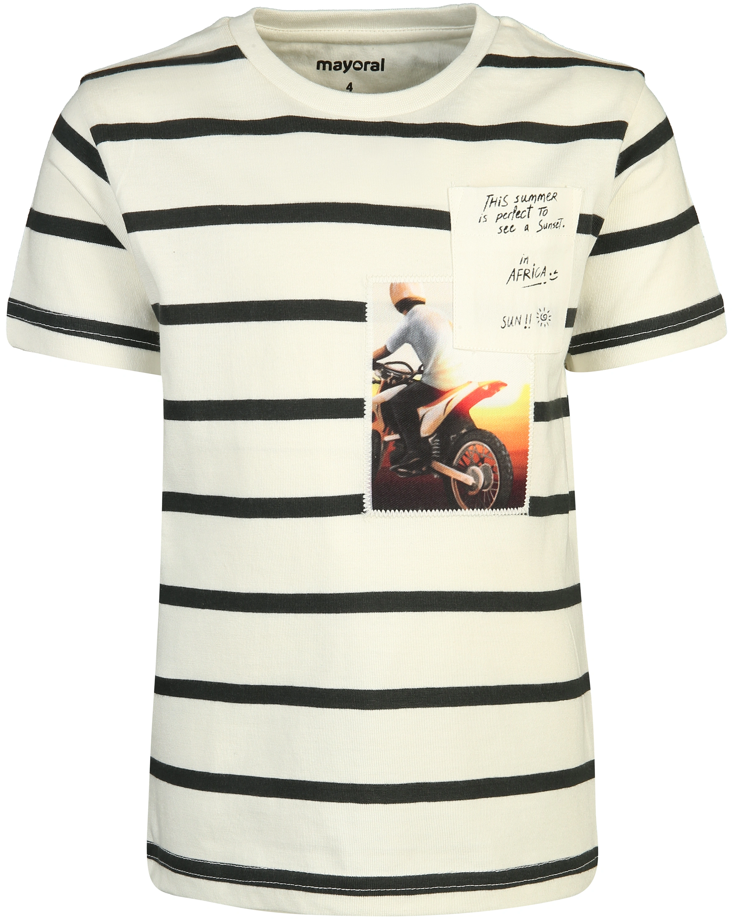 T-Shirt STRIPES 2-teilig in orange