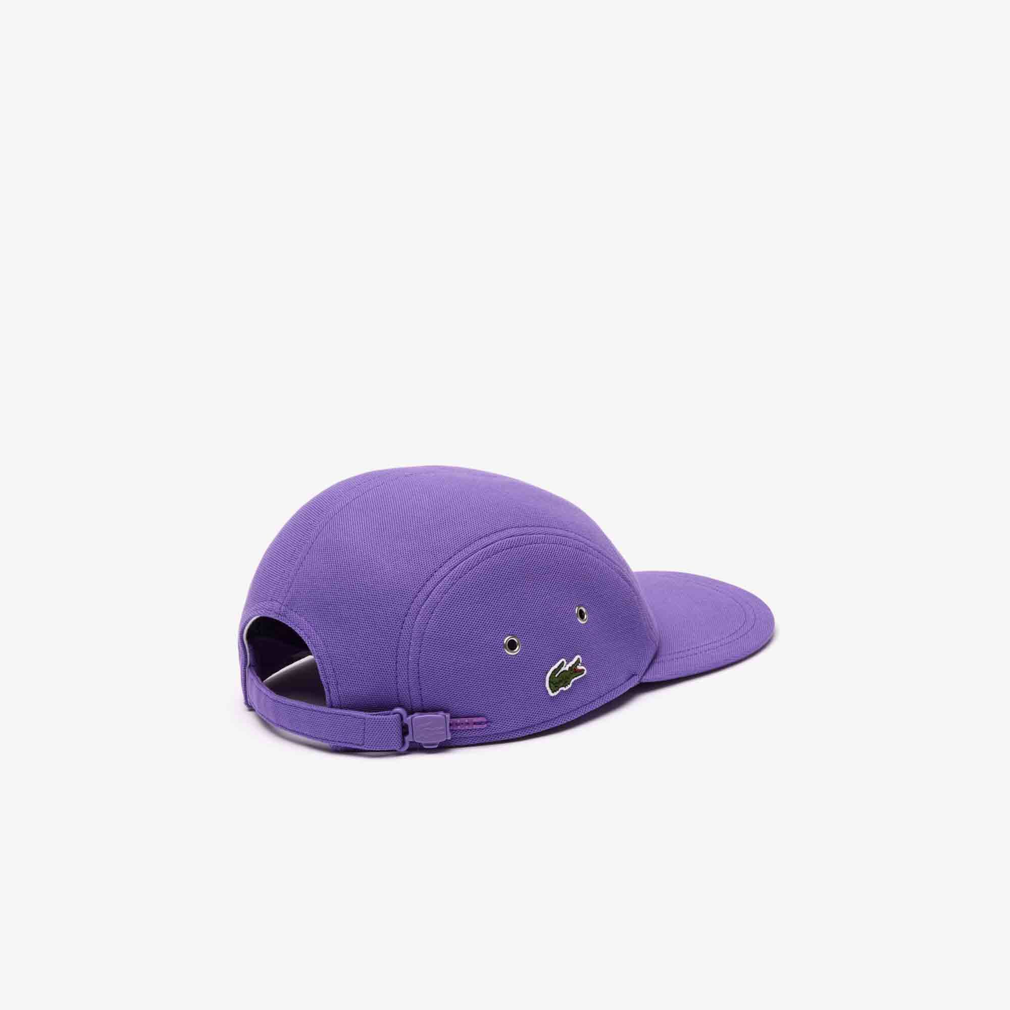 Casquette Girolle unisexe unie Lacoste en piqué de coton biologique Chapeaux & Casquettes - Violet - Lacoste - Unisex