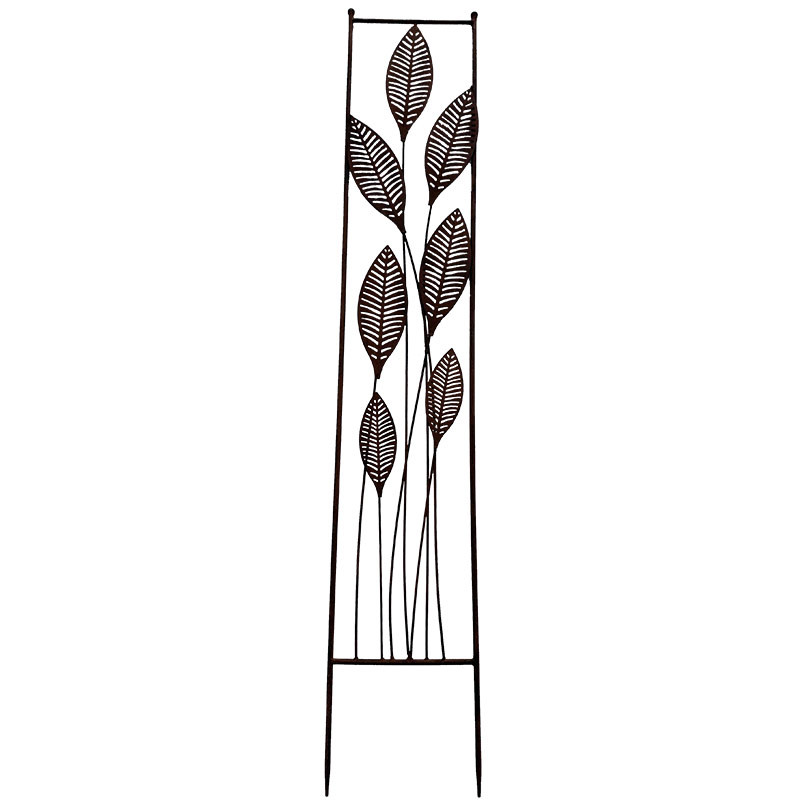 Treillage jardin fer fougères 126x23cm