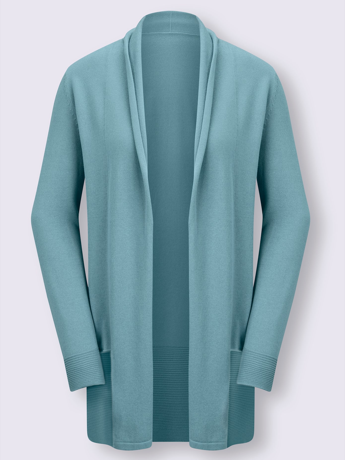 Veste longue en tricot 100% coton pima