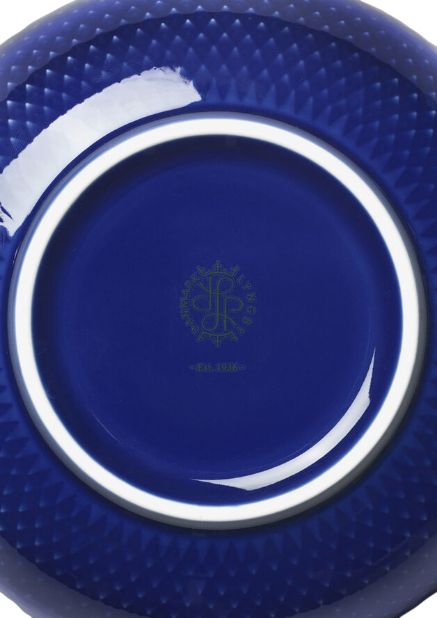 Lyngby Porcelæn Rhombe Color Skål Ø15. 5 cm mørk blå Blå
