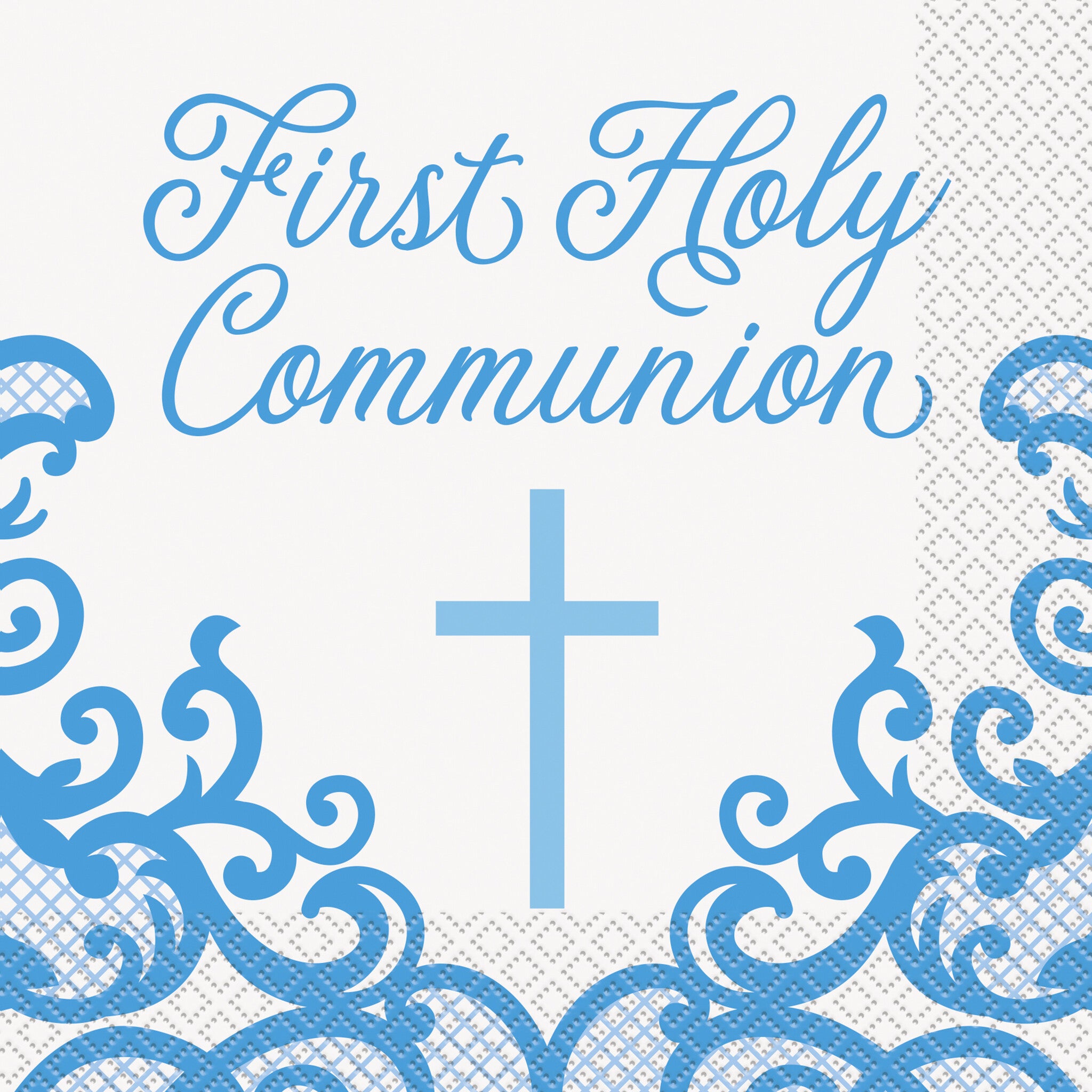 Communie Servetten Blauw First Holy Communie