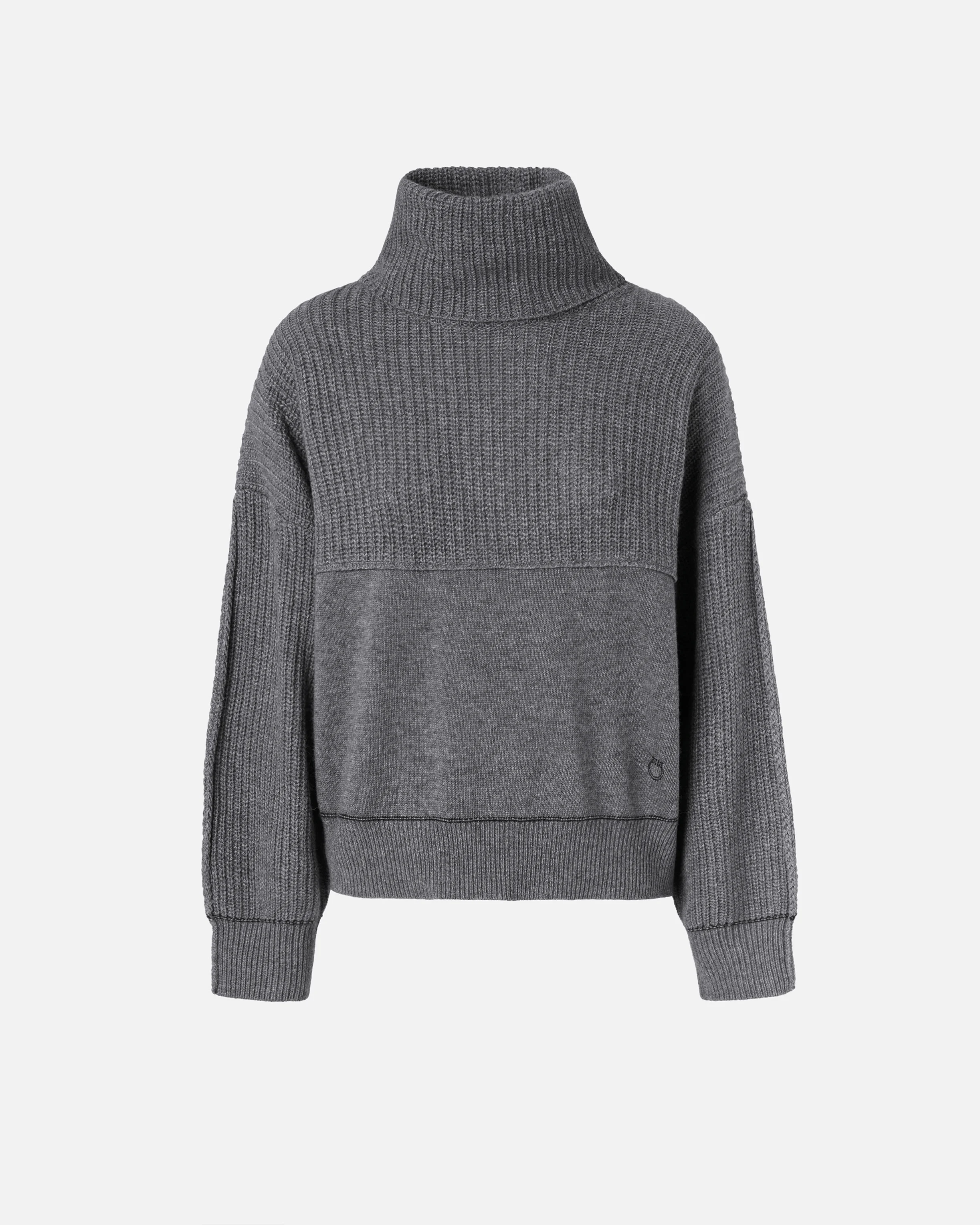 Pull à col roulé fin | Gris