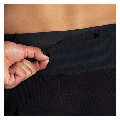 Short 2-en-1 Brooks High Point Trail 5inch Noir Homme