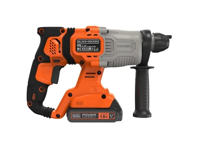 BLACK   DECKER cordless combination hammer BCD900E2K, 18Volt, rotary hammer