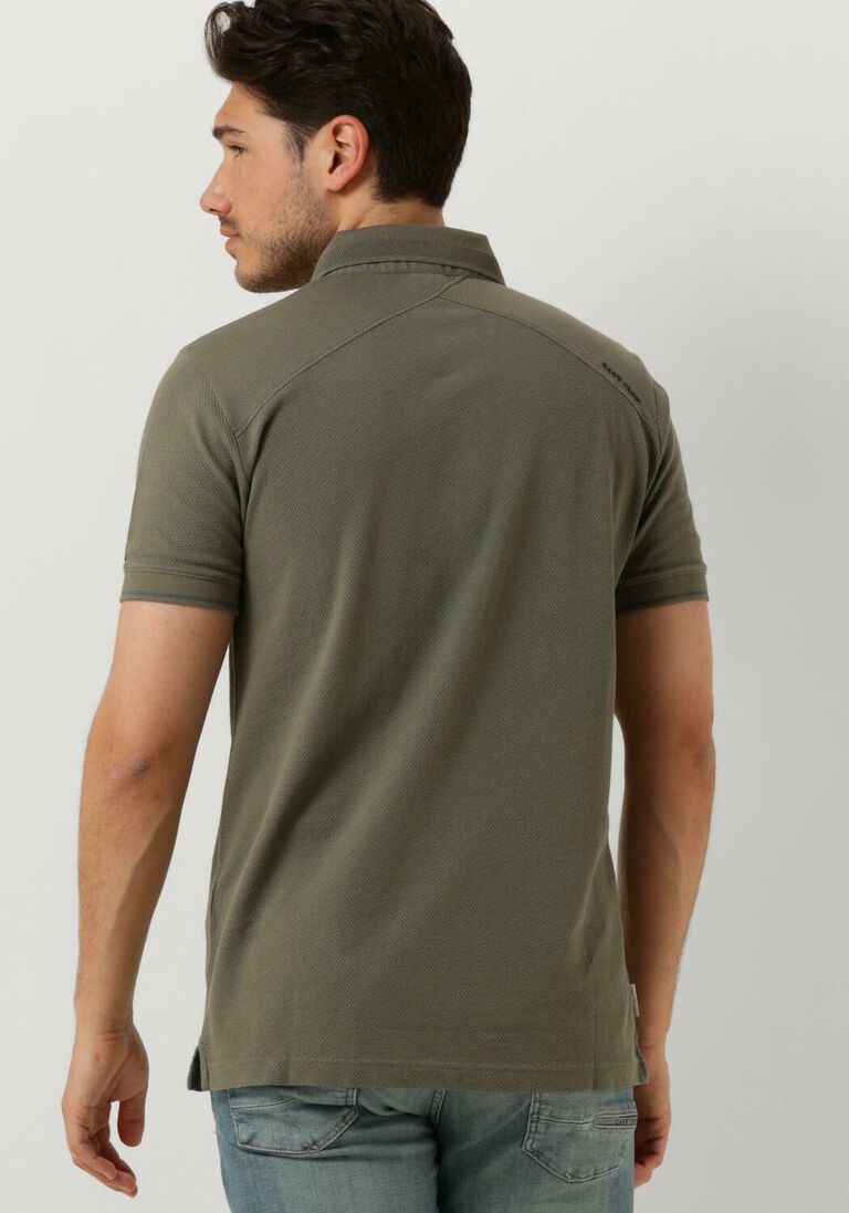 CAST IRON groene cast iron polo short sleeve polo popcorn