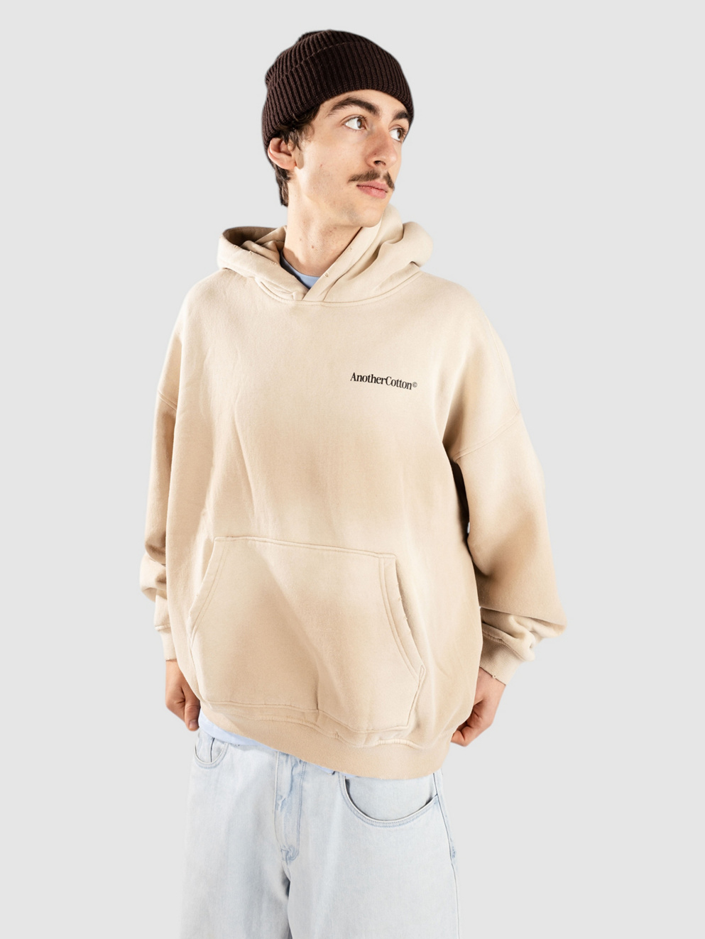Another Cotton Lab More Espresso Hoodie washed moonlight