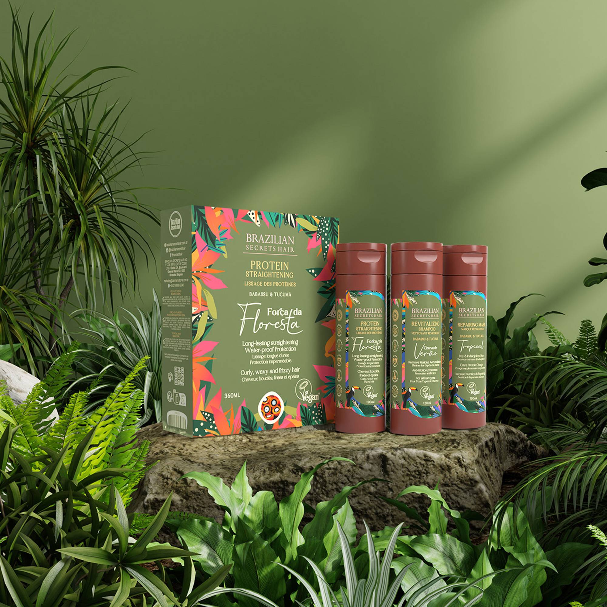 Kit lissage à la protéine Força da Floresta / 360ml