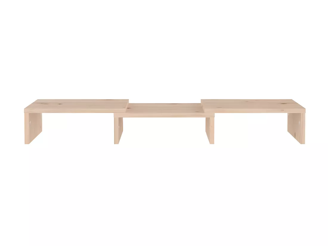 Support de moniteur 60x24x10,5 cm Bois de pin solide