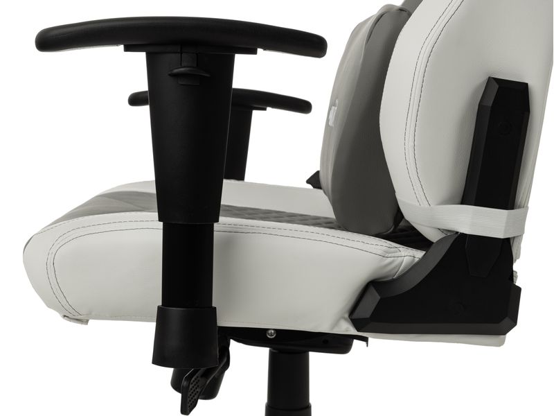 onit Gaming-Stuhl Weiss/Grau Ergonomischer Stuhl für lange Gaming-Sessions und Arbeitstage