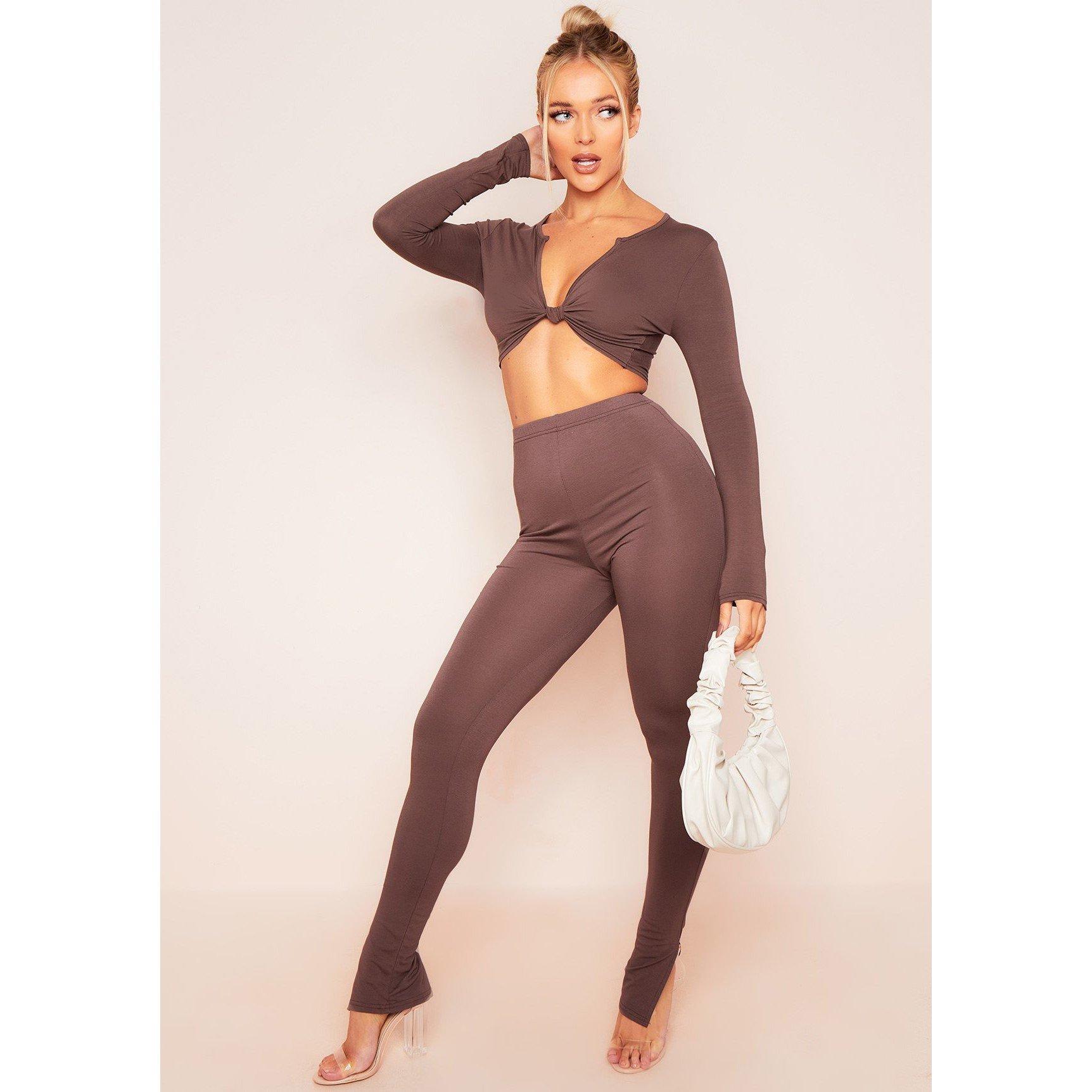 Missy Empire Split Hem Leggings