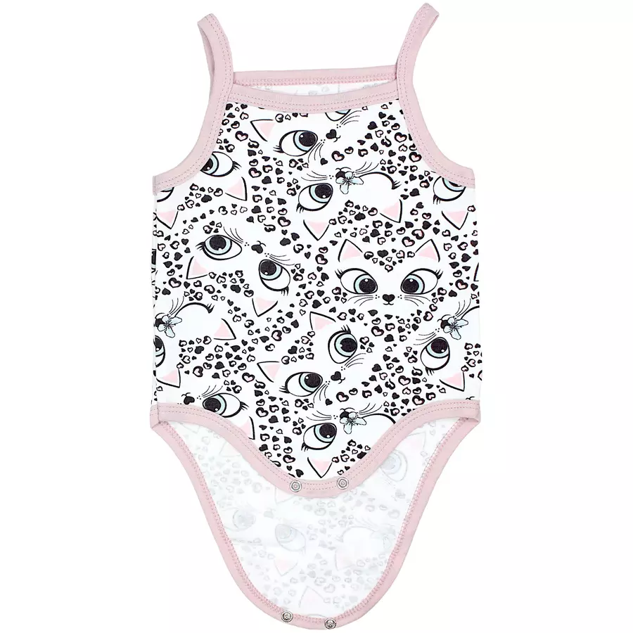 TupTam Mädchen Babybody mit Spagettiträger Sommer 5er Pack lila-kombi