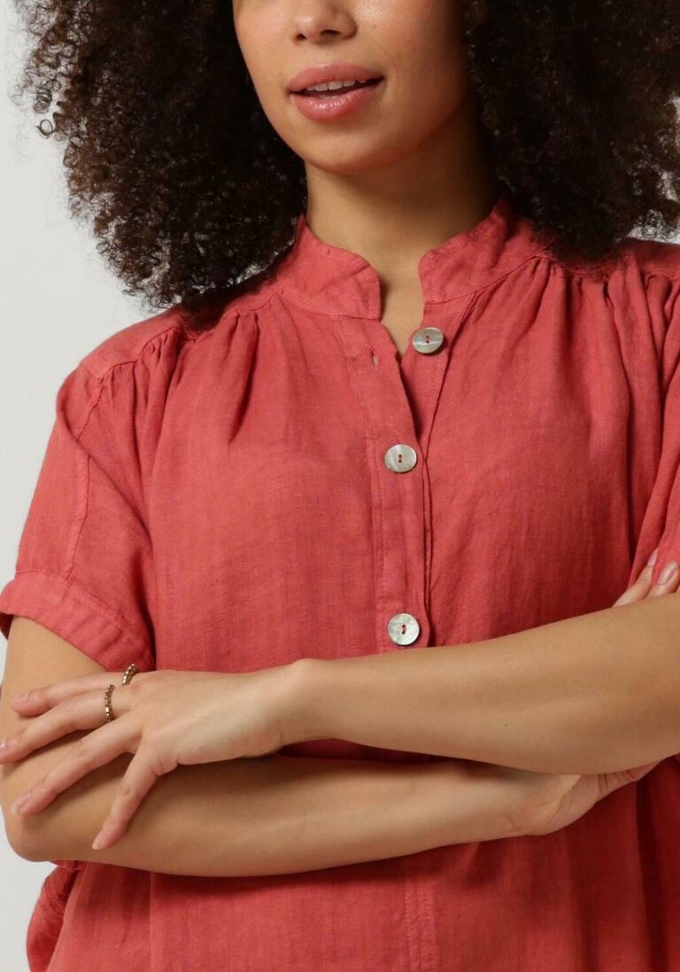 BY-BAR roze by-bar mini jurk amber linen dress