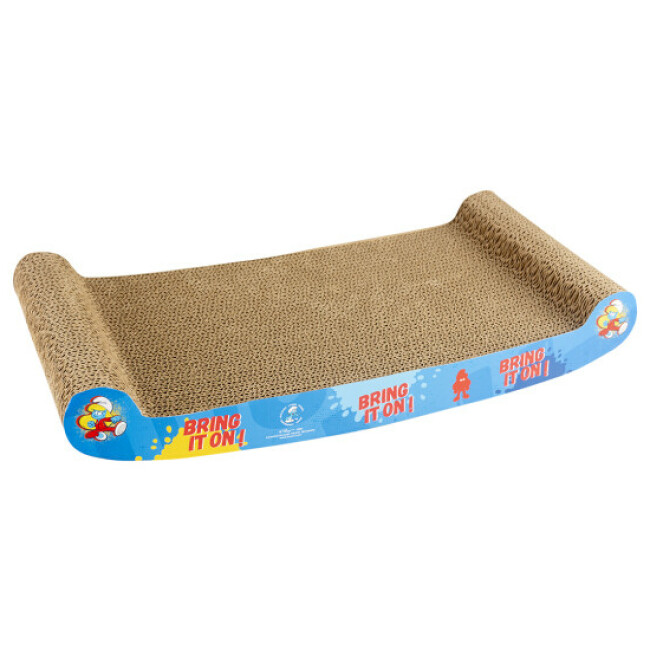 Griffoir courbé Schtroumpfette pour chat