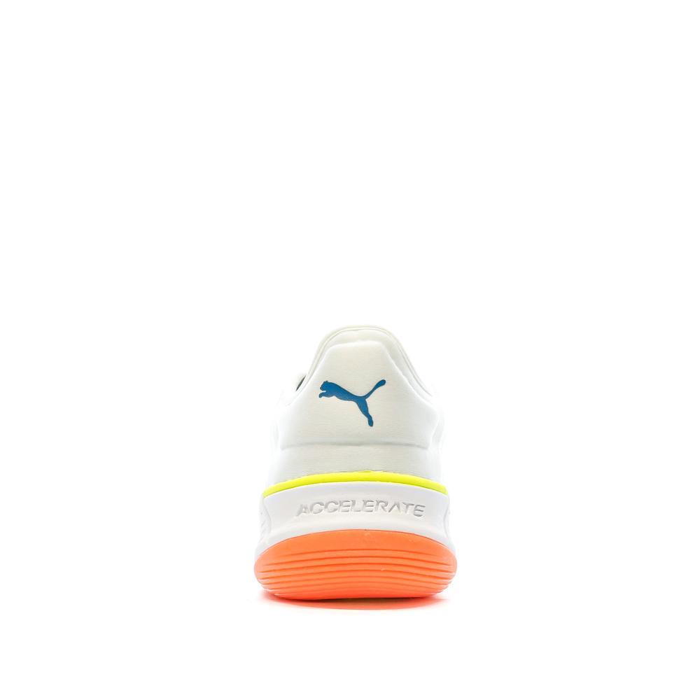 Puma Chaussures de Handball Blanches/Bleu Homme Puma Accelerate Turbo Nitro 106459