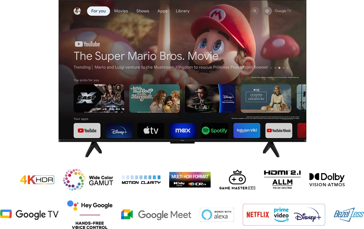 TCL 50P71B TV LED