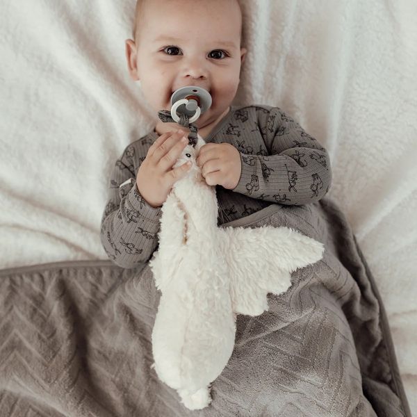 Snoozebaby Knuffel - Didy Duck - White - 30 cm