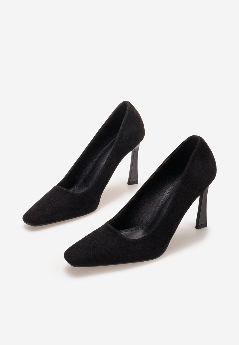 Chaussures à talon fin noirs Vuria