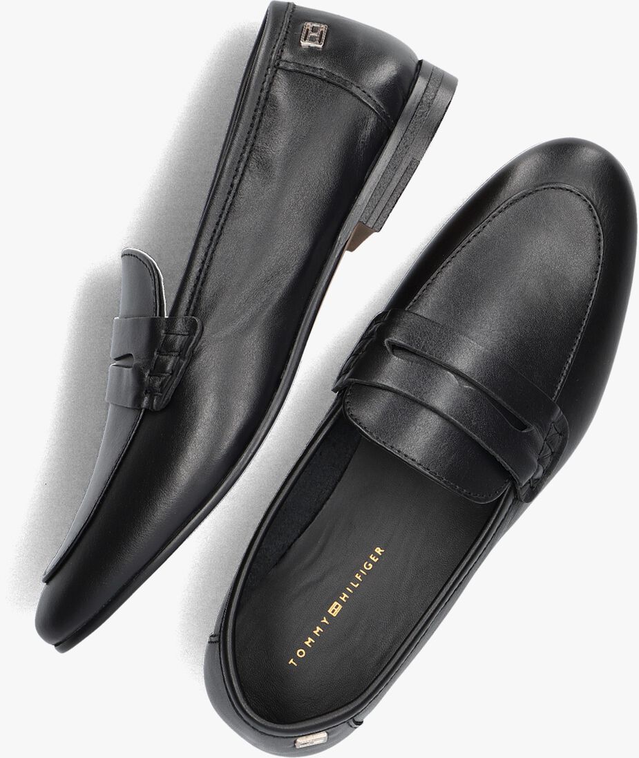 TOMMY HILFIGER zwarte tommy hilfiger loafers essential loafer