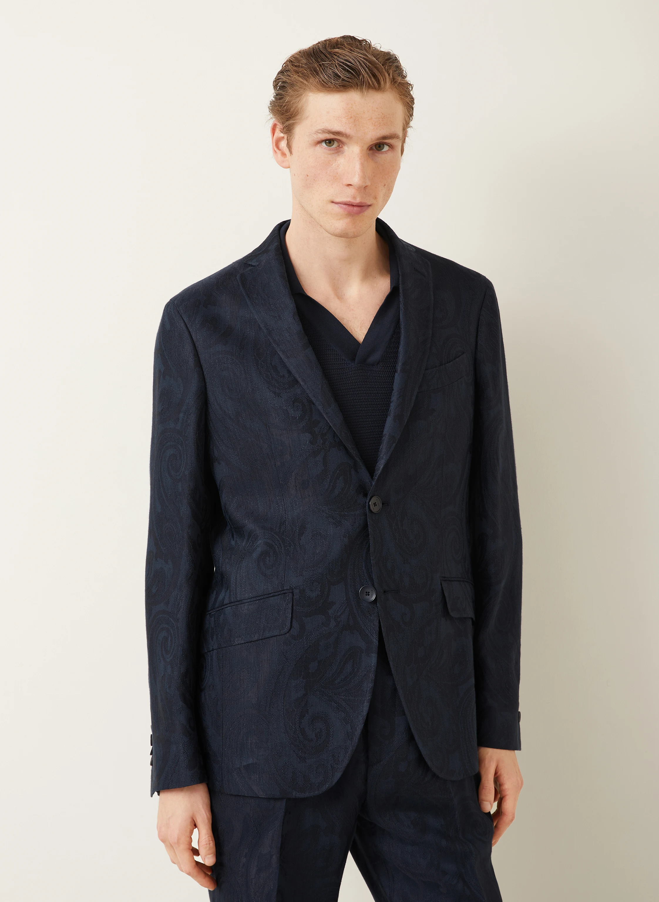 ETRO Anzugsakko Extra Slim Fit mit Leinen