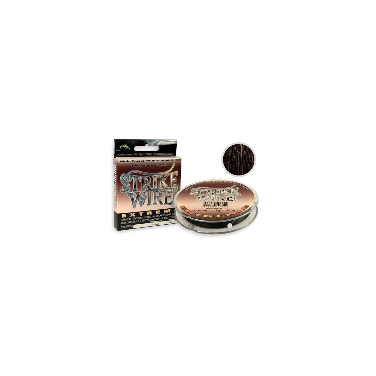 Strike-Pro flettet fiskesnøre Strike Wire 275m 0,41mm 40kg grønn